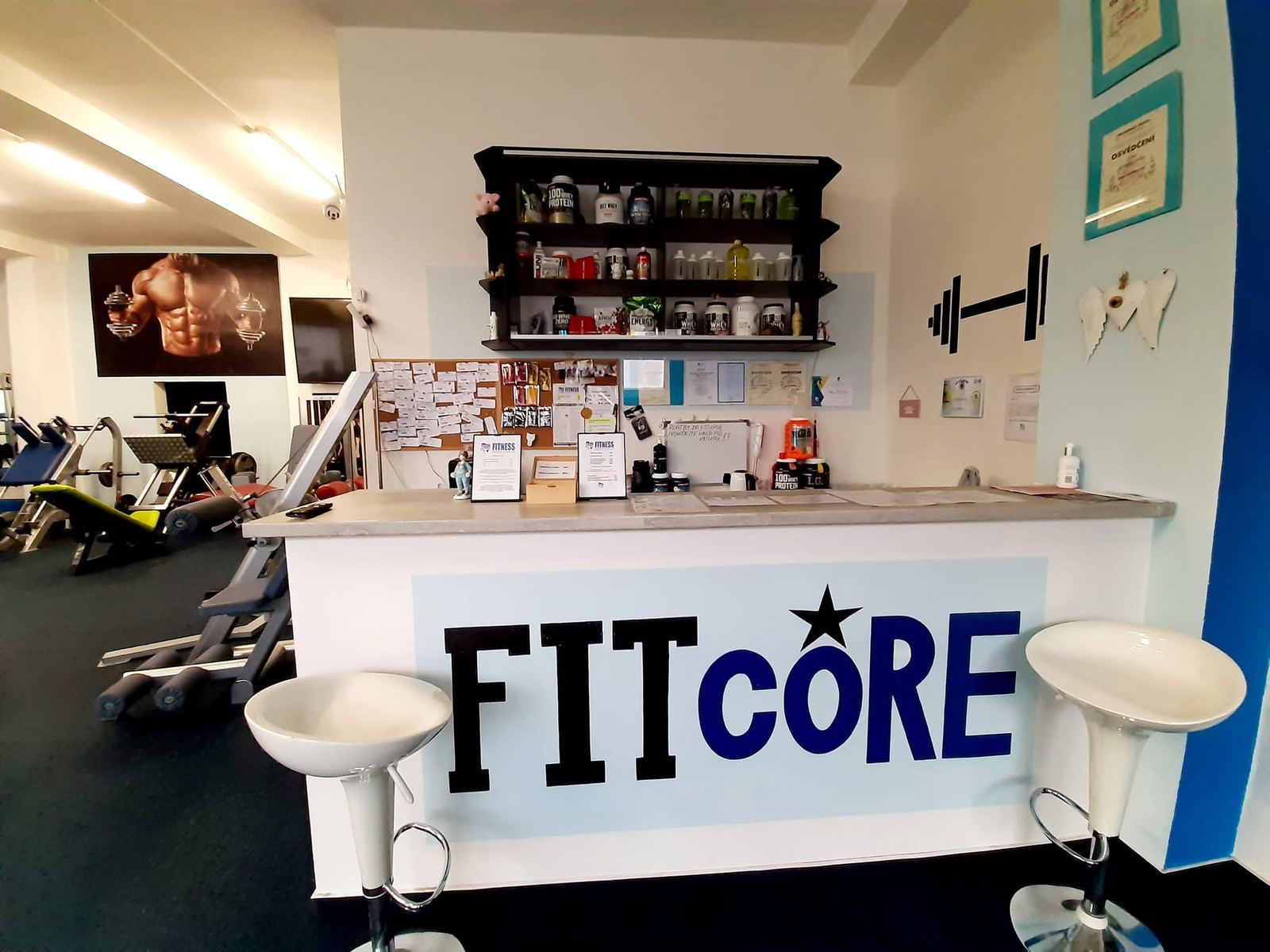 Recepce Fitcore Fitness s doplňky výživy