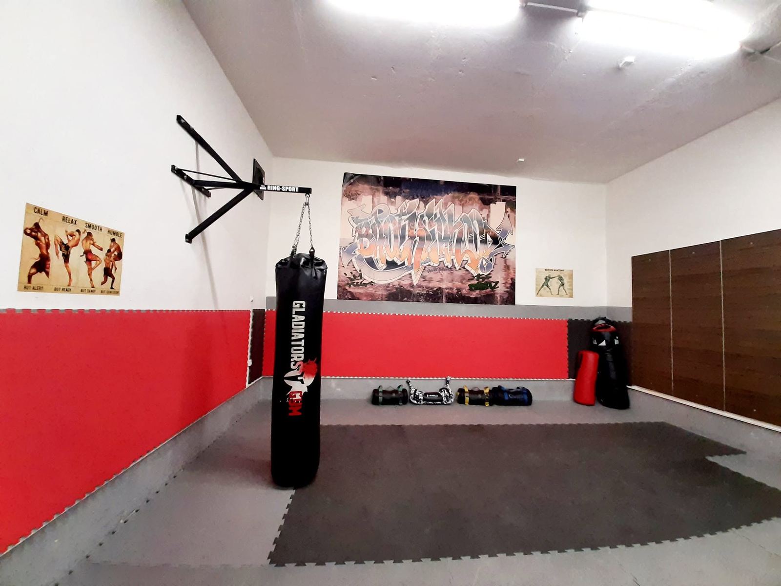 Boxovací koutek s boxovacím pytlem